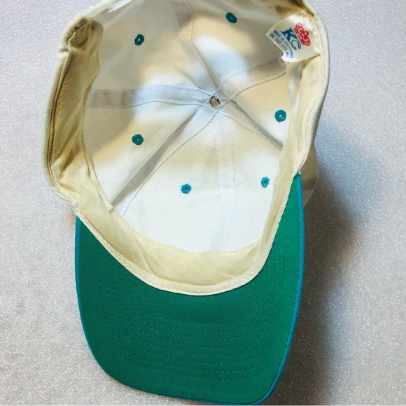 VTG Detroit Vipers IHL Snapback Adjustable Hat 1990s White Teal KC Brand HTF - Picture 3 of 6